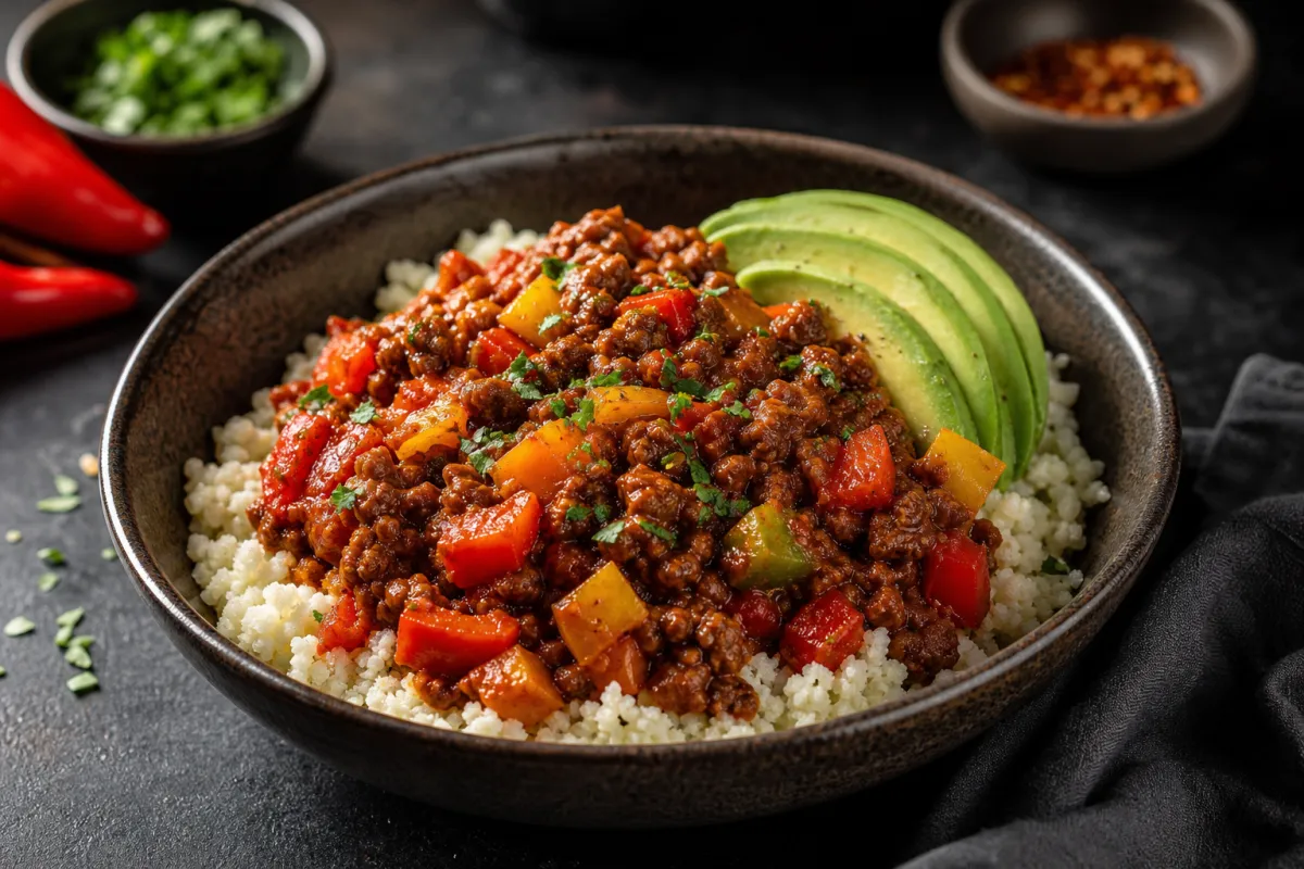Low-Carb-Chili-con-Carne ohne Bohnen