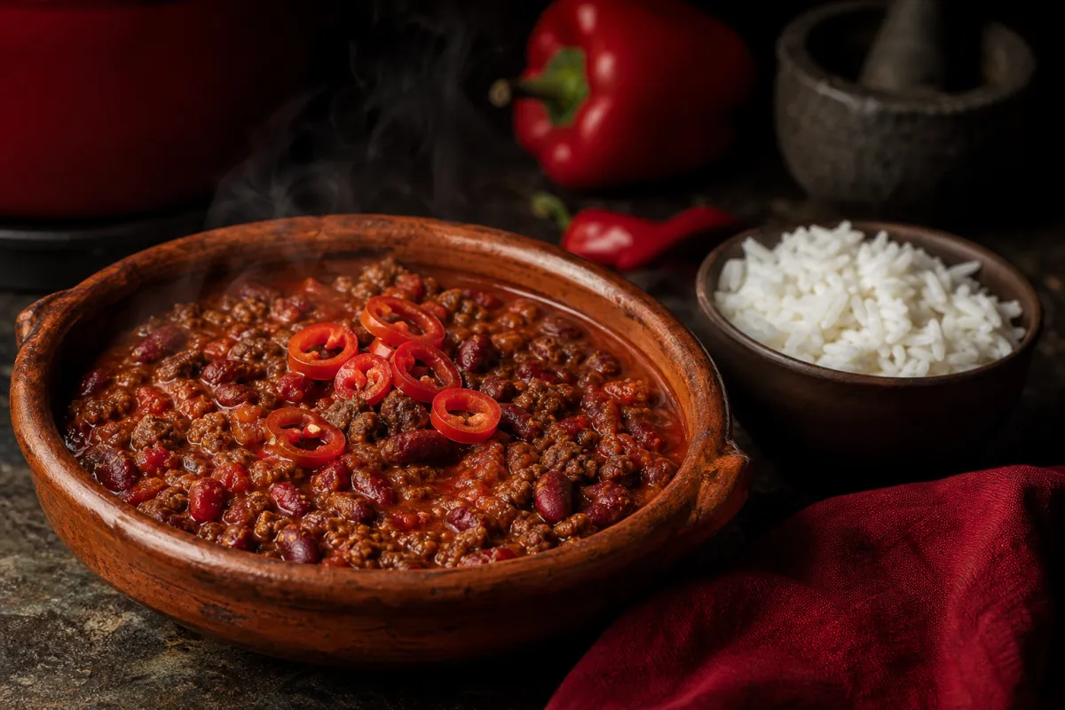 Receta de chili con carne fácil y sabrosa