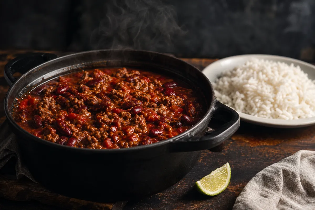 Chili con carne : la recette maison au bœuf et aux haricots rouges