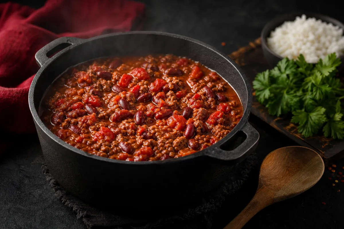 Chili con carne – przepis z wołowiną i czerwoną fasolą